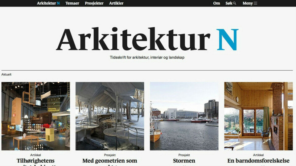 Arkitekturen i Norge er på nett!
