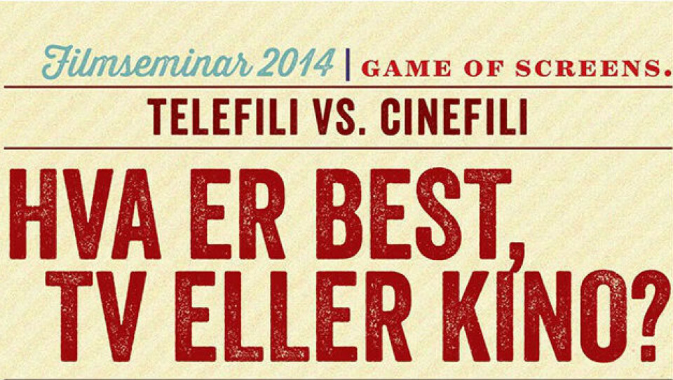 Game of Screens. Cinefili vs. Telefili