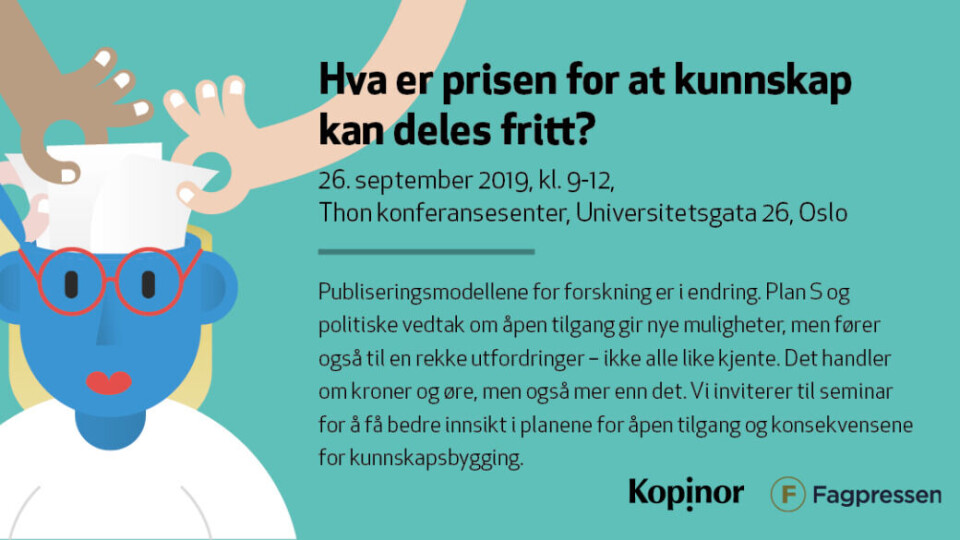 26. september: Seminar om åpen tilgang og Plan S