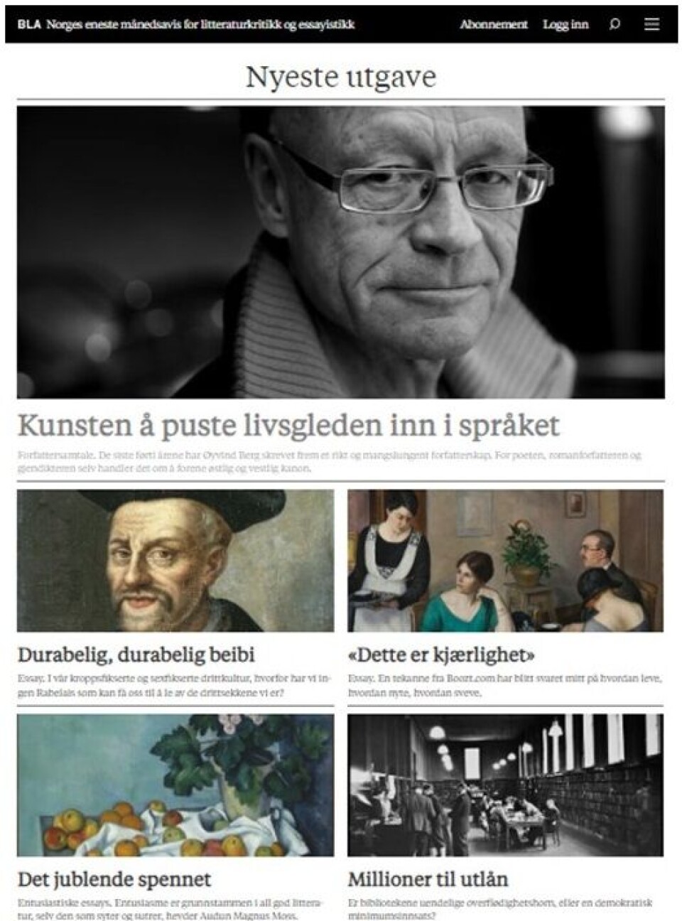 BLABokvennen Litterær avis